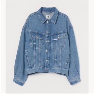 Lee x H&M oversized denim Jean jacket NEW